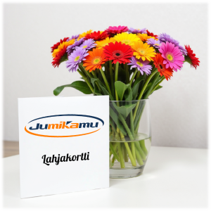 Äitienpäiväkortti pöydällä